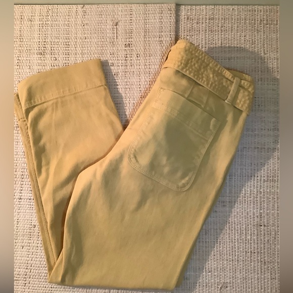 LOFT‎ Petite Pants Cropped Petite Pants High Waist Belted Pants - Picture 13 of 15